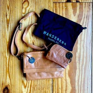 Wanderers Travel Company Purse and Card Wallet Tan